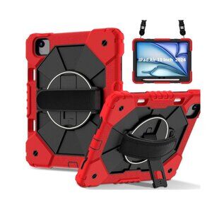 Case for iPad Air 11 inch (M2) 2024, Shockproof Protective With Hand Strap/Shoul